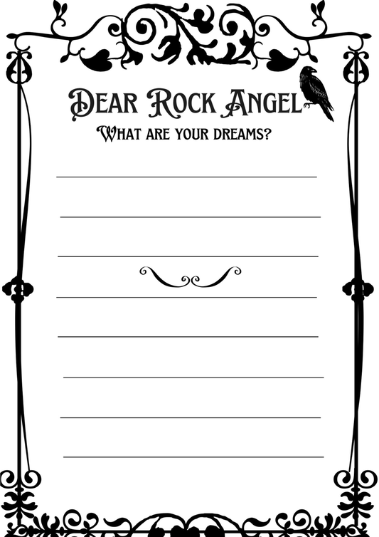 Dear Rock Angel Dream Letter Page